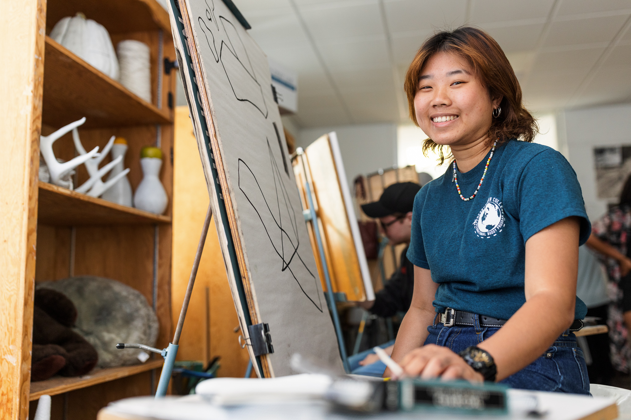 Art student at Presbyterian College