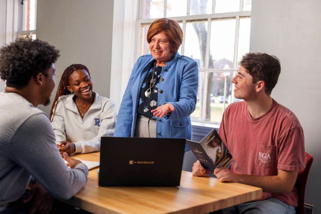 Students with Career and Professional Development Staff