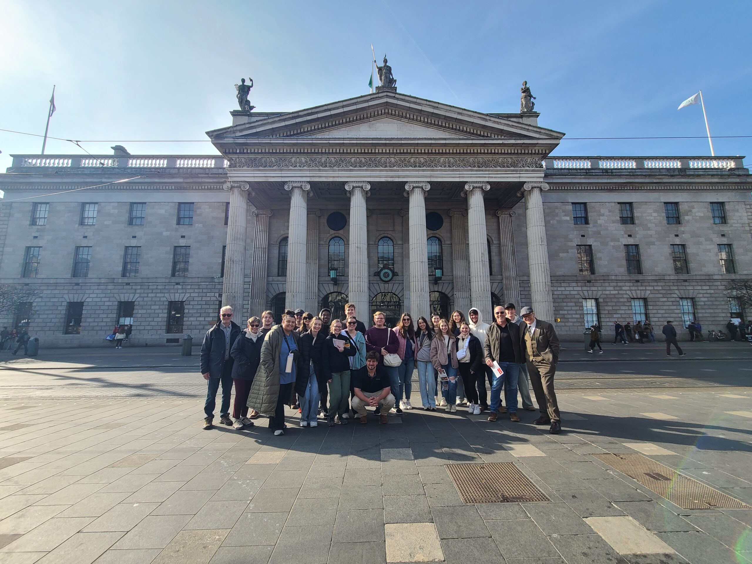 Presbyterian College students on a trip to Ireland.