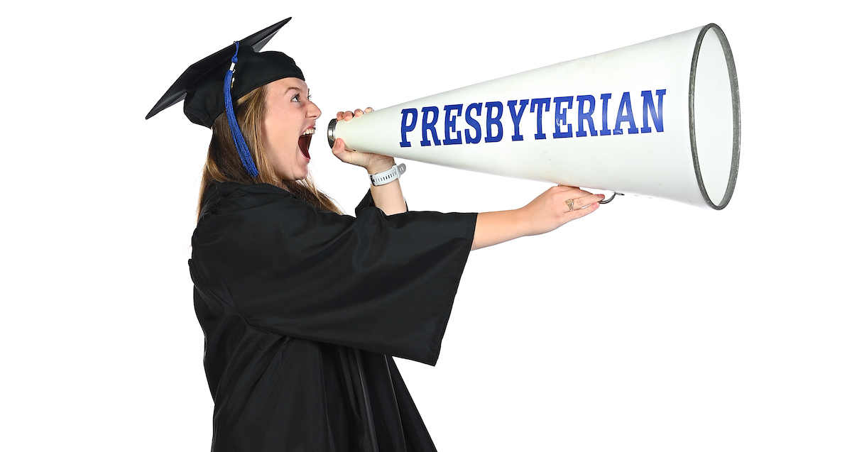 Carolina Rairigh, a psychology major from Dahlongega, Ga., is Presbyterian College's 2025 Outstanding Senior.