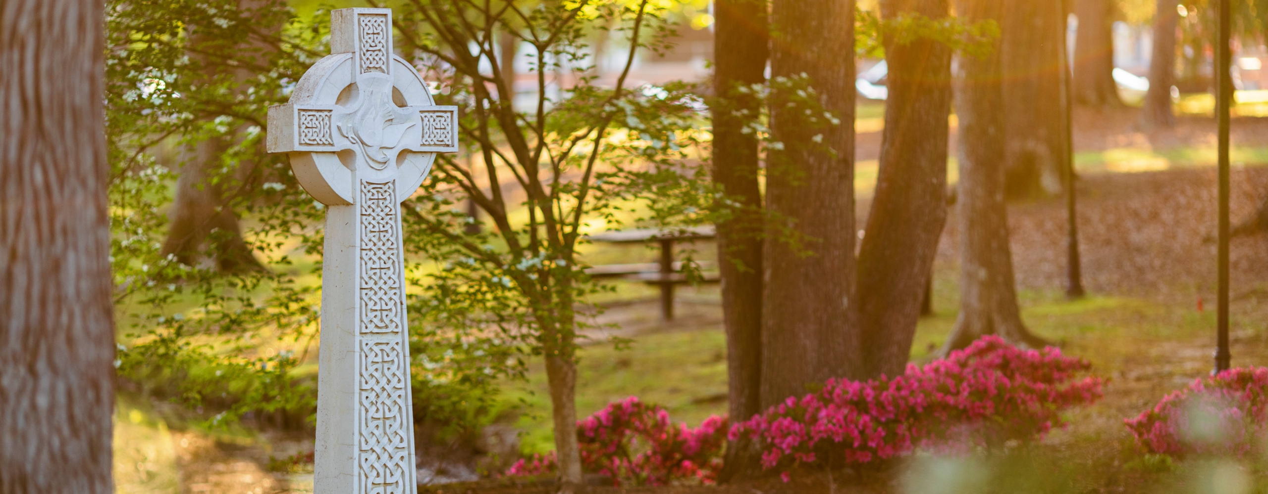 Celtic Cross on Presbyterian College campus