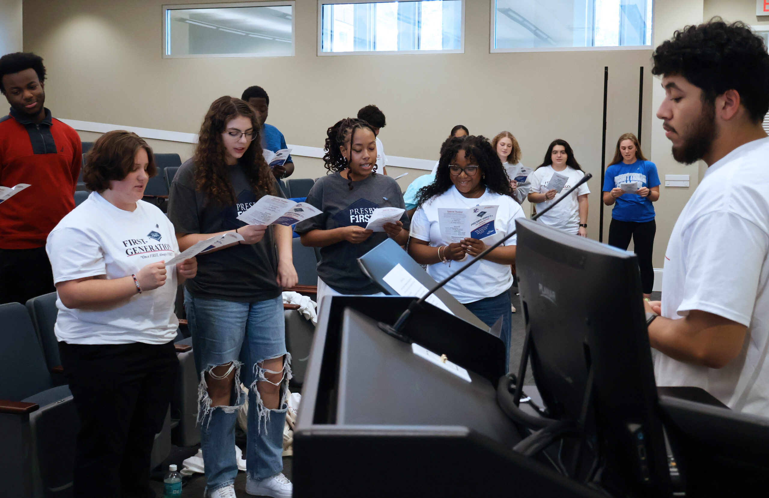 Presby First+ students during orientation week.