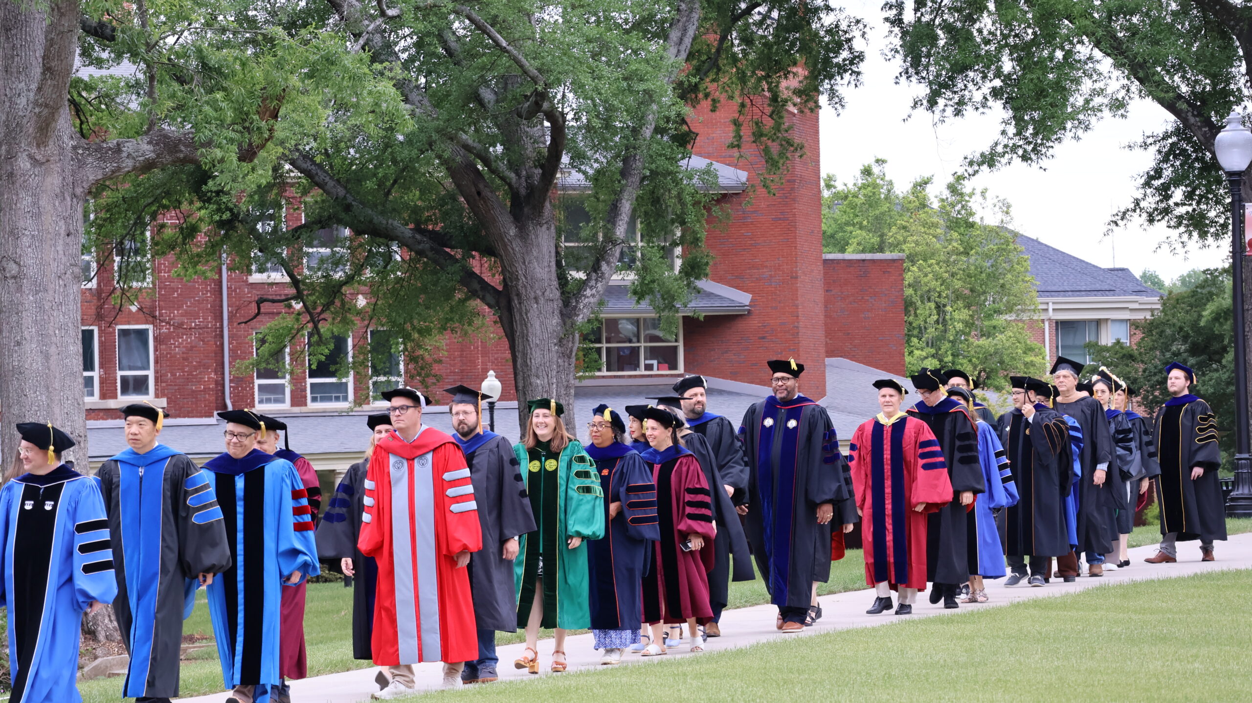 Presbyterian College Faculty at graduation.
