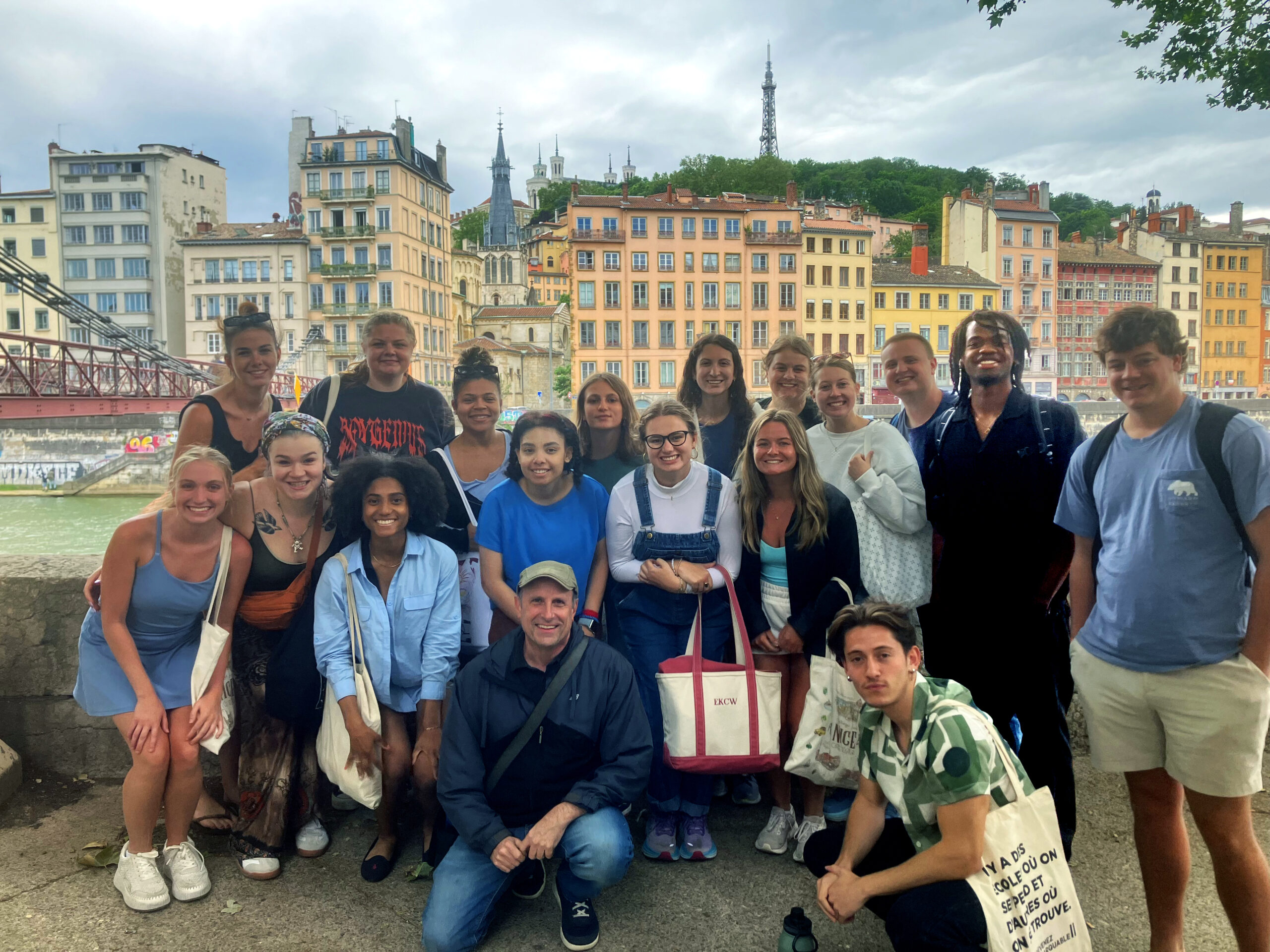 Presbyterian College students during a Maymester in Lyon France