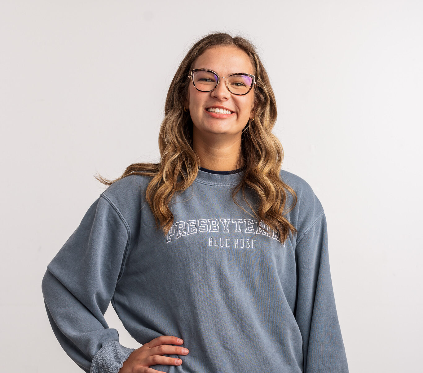 Presbyterian College student, Maggie Judd, posing for a picture.