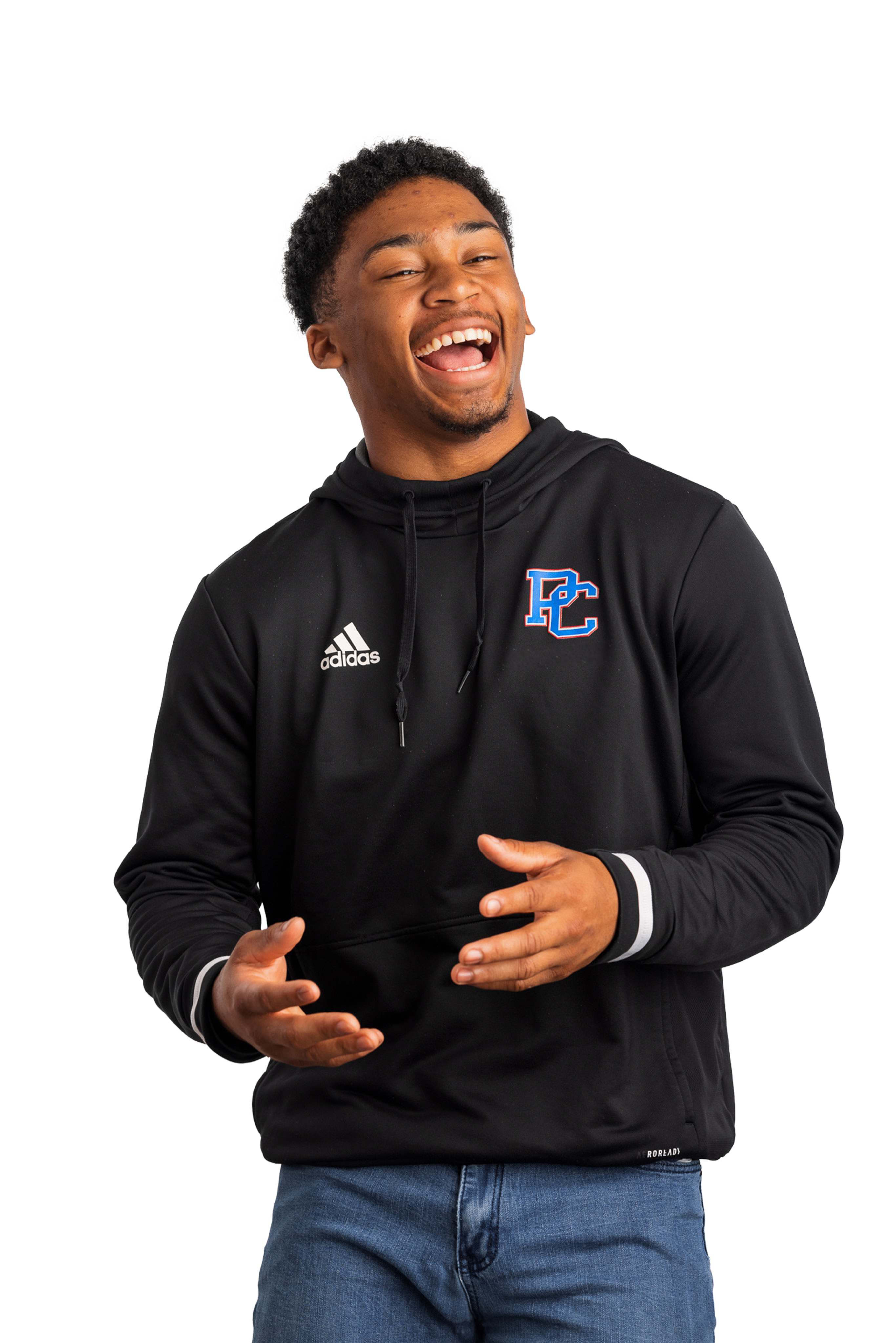 James Crim- cut out image of student in PC gear.