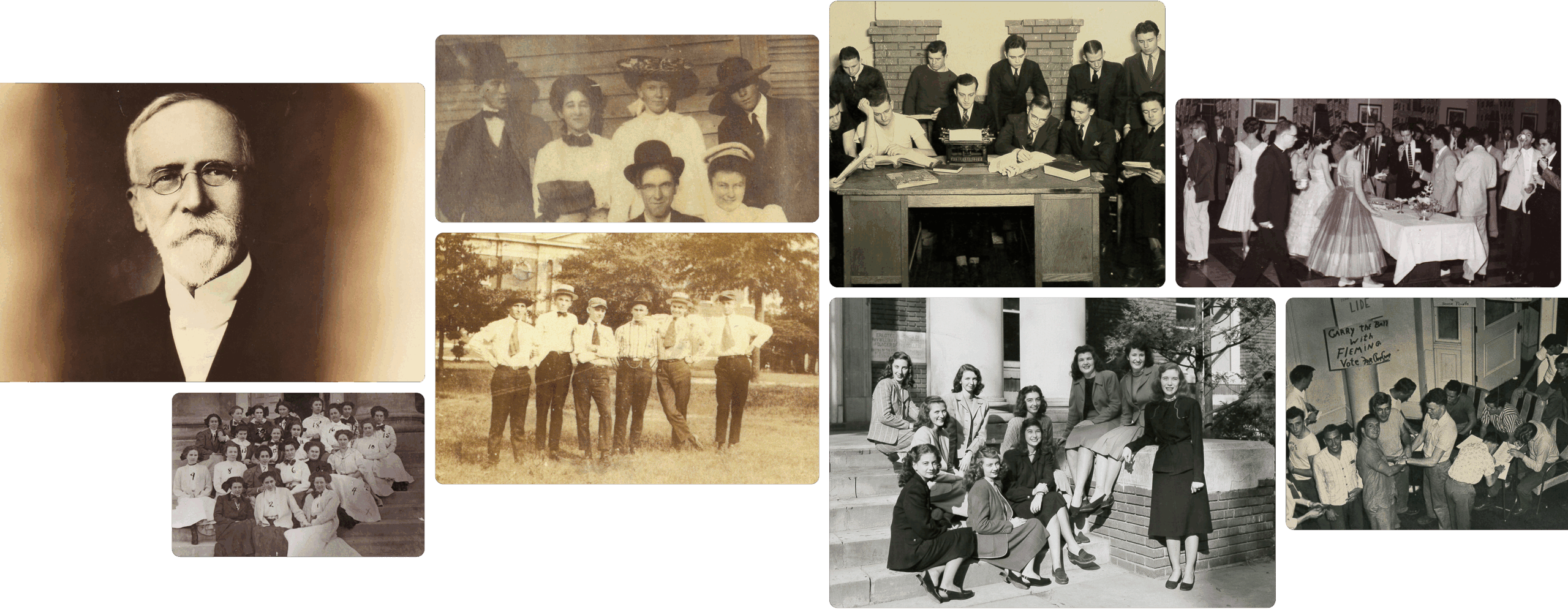 Pictures of events at Presbyterian College throughout the decades.